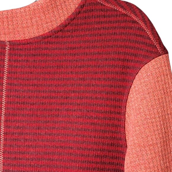 Prana Womens Josette Wool Blend Striped Long Sleeve Tunic Sweater Medium - Picture 6 of 10